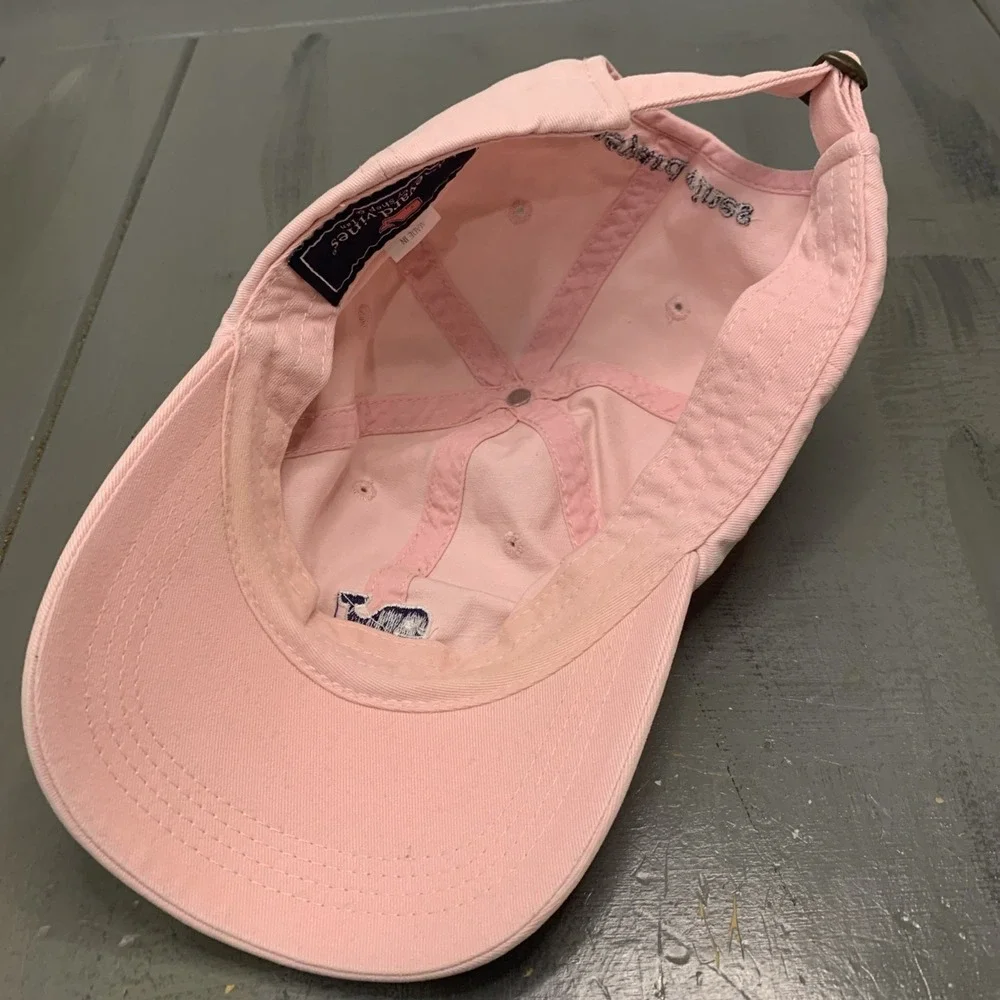 Vineyard Vines Texas Hat Pink Strapback Cap Adjustable Womens Ladies